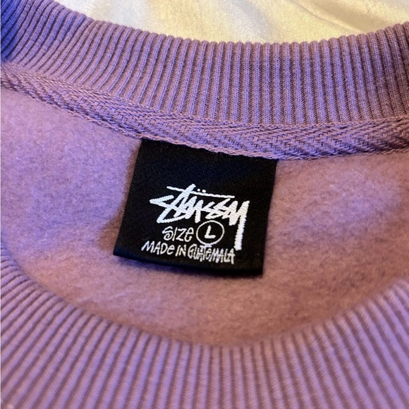 NWOT Stussy Purple Men's Sweatshirt - Picture 6 of 7